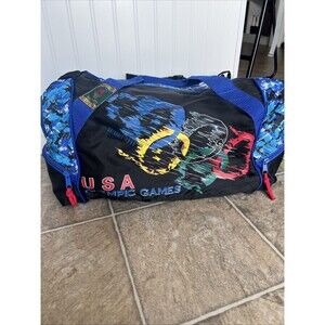 Vtg 1996 Olympic Games Duffle Bag Authentic Atlanta Games Grenoble 1968 Edition